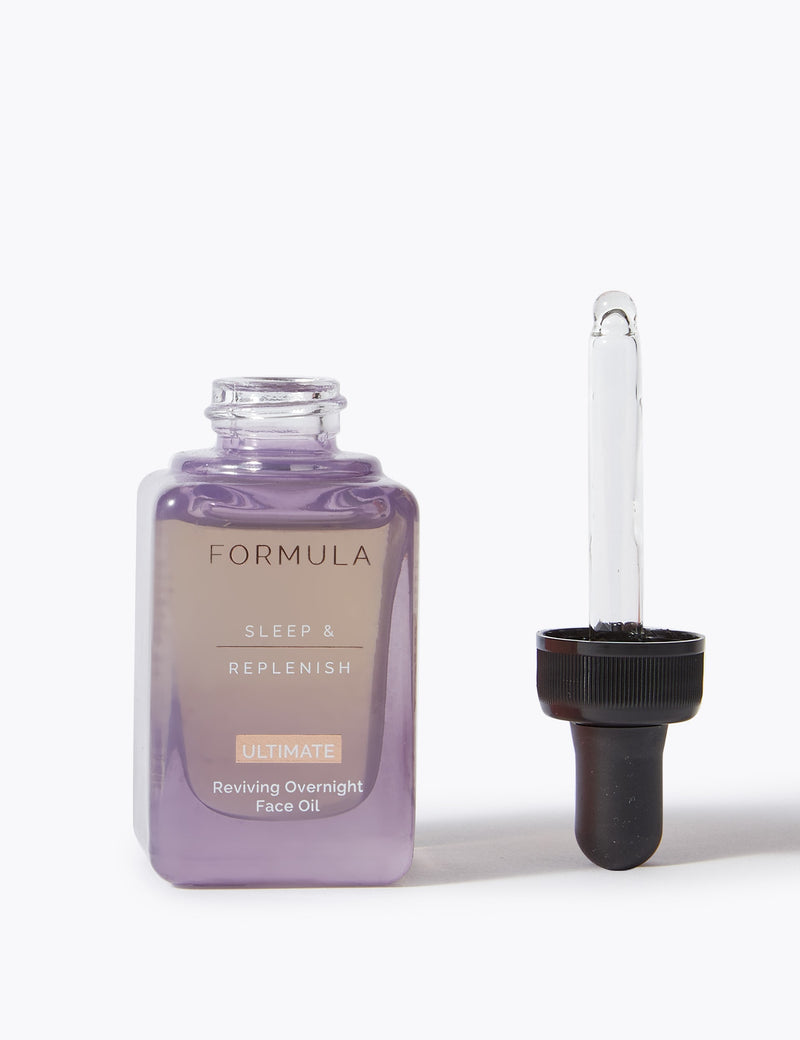Sleep & Replenish Ultimate Reviving Overnight Facial Oil 28ml (British brand)