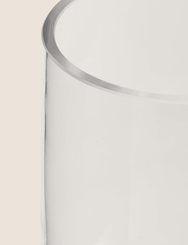 Small cylinder glass vase (British brand)