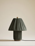 Soft Pleated Fabric Table Lamp (British brand)