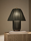 Soft Pleated Fabric Table Lamp (British brand)