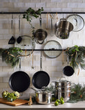 Stainless steel 18cm medium saucepan (British brand)