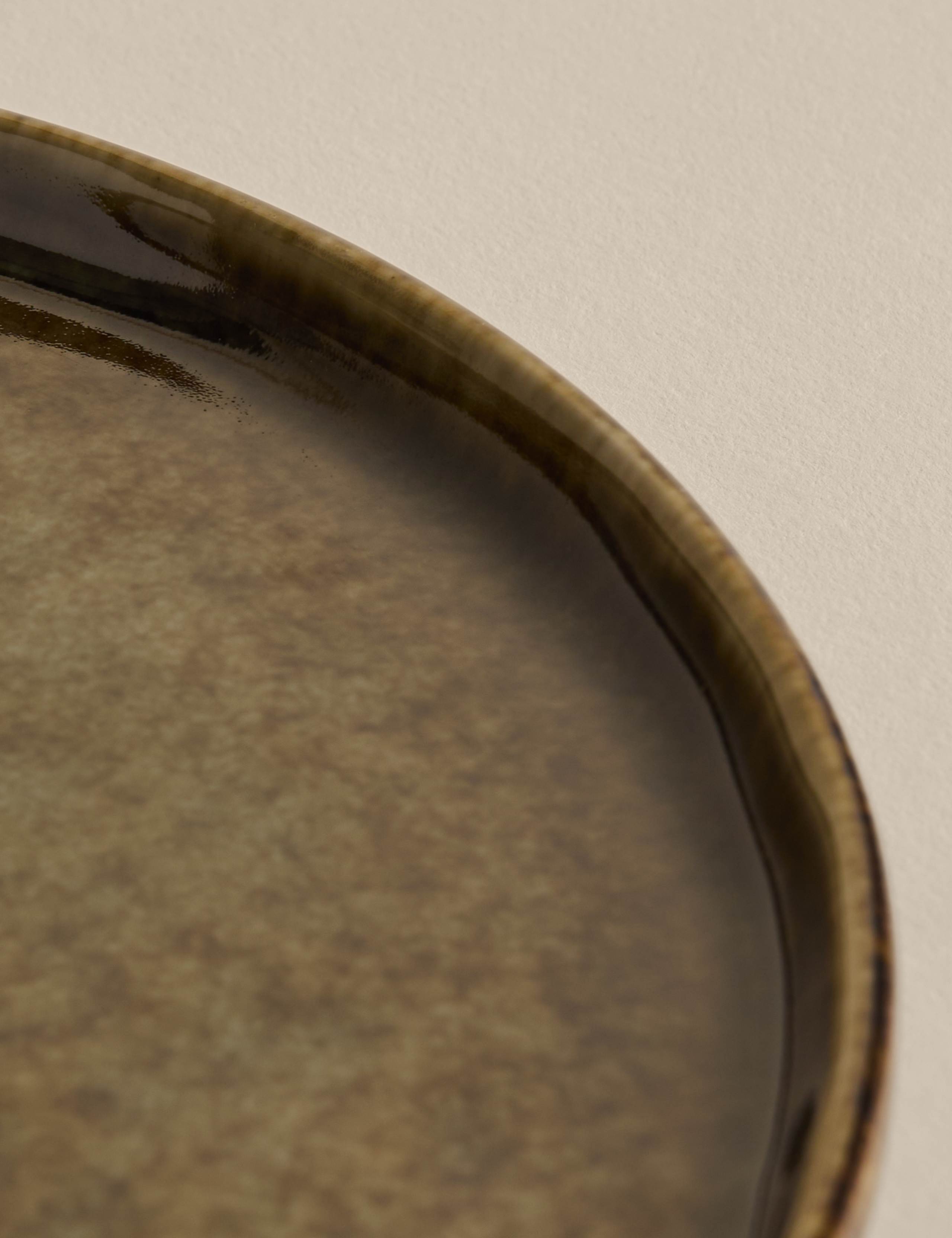 Straight Side Reactive Glaze Side Plate
