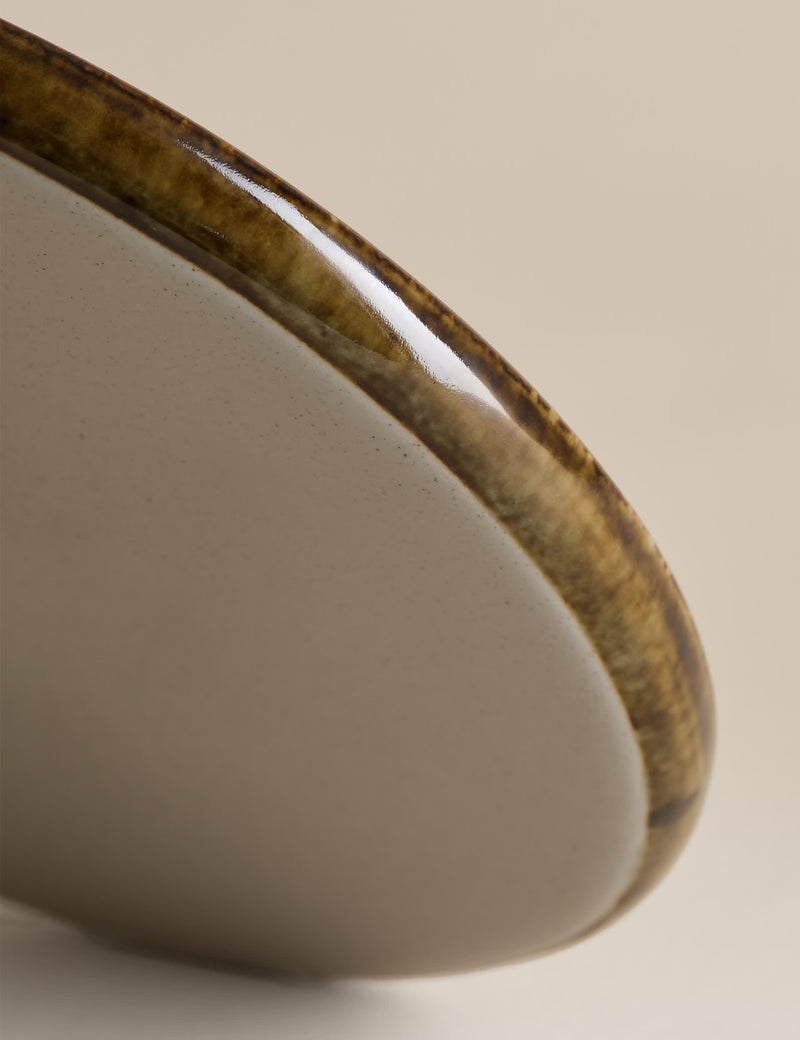 Straight Side Reactive Glaze Side Plate