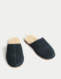 M&S suede mule slippers with Freshfeet (British brand)