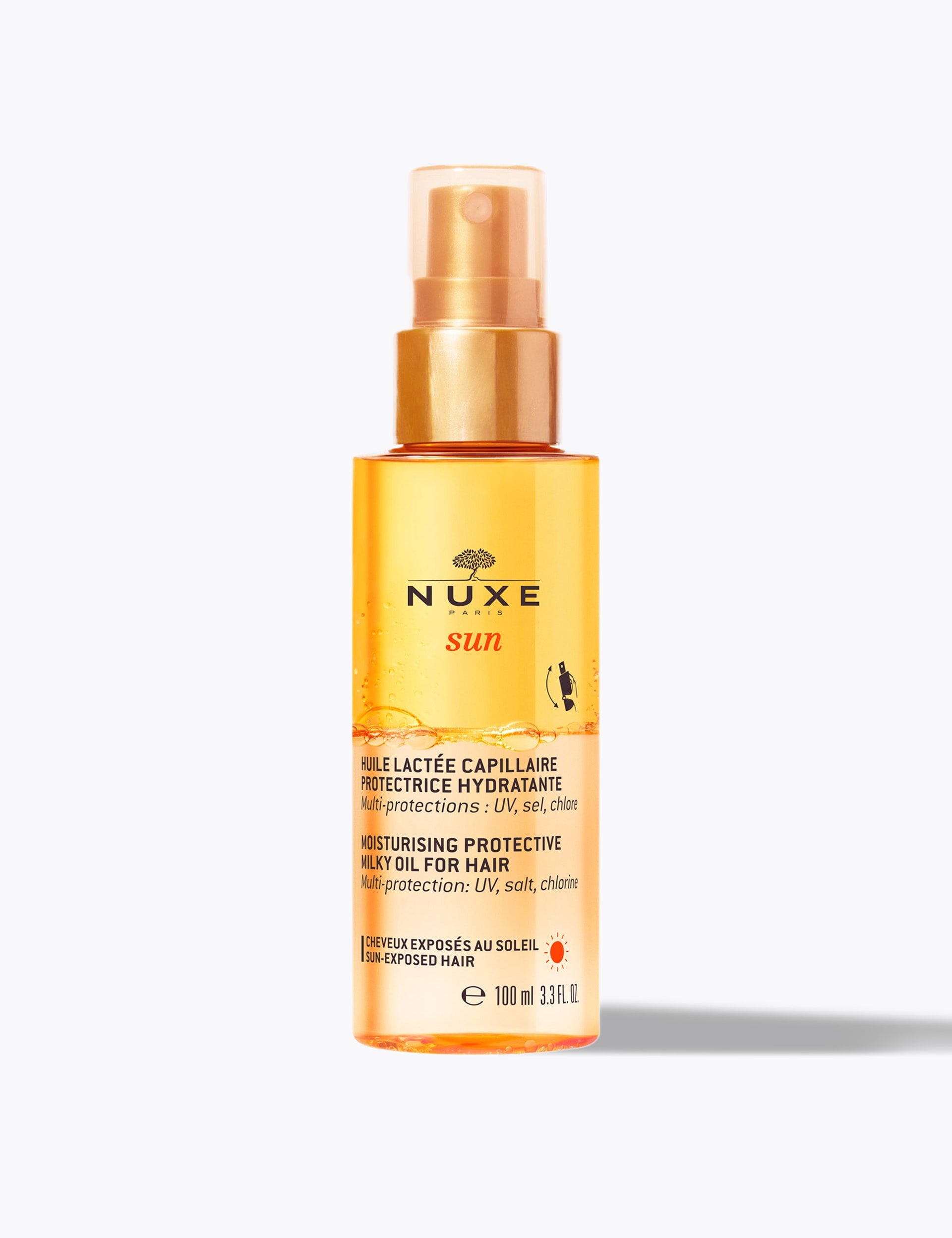 Nuxe moisturising protective milky oil for hair spray 100ml (British brand)