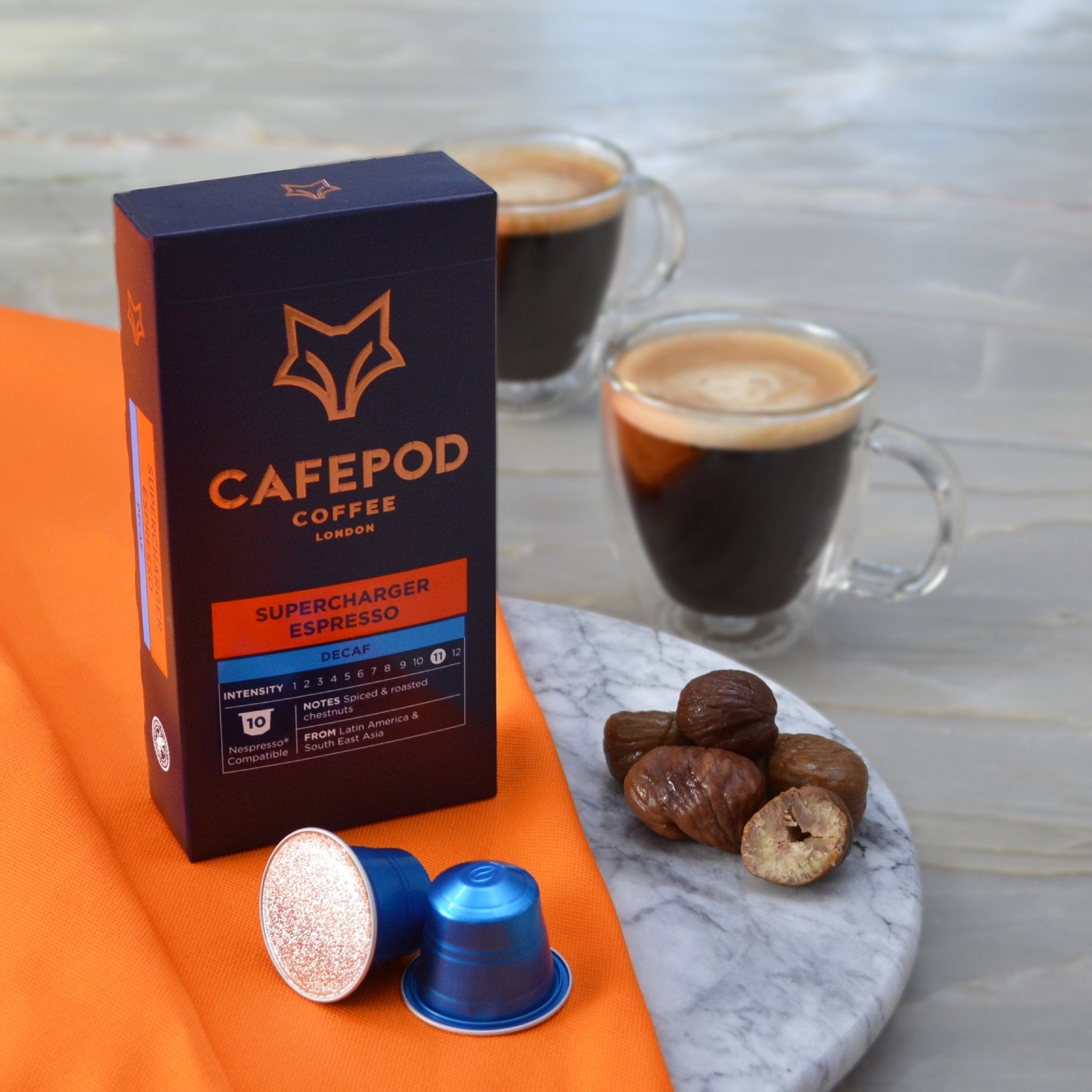 Decaf Supercharger Espresso coffee - British product