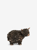 Bronze Hamish Highland cow small ornament - British product