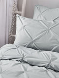 Serene Silver Lara Duvet Cover And Pillowcase Set