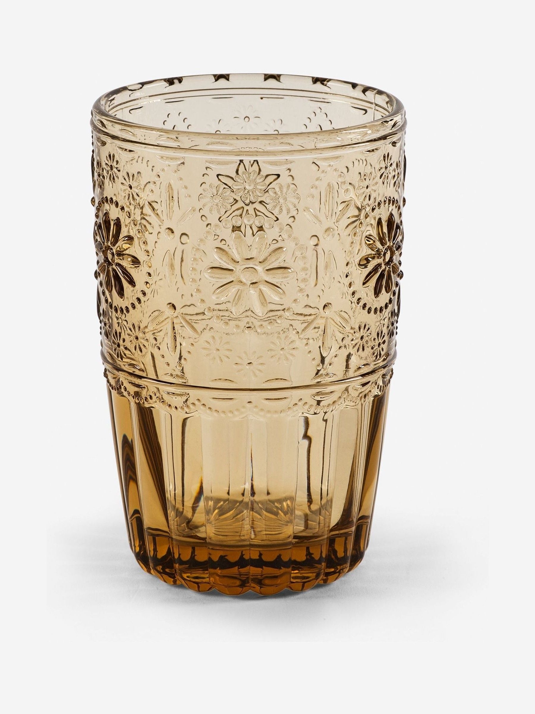 Multi Claro tumbler glasses set of 4 12cm height (British brand)