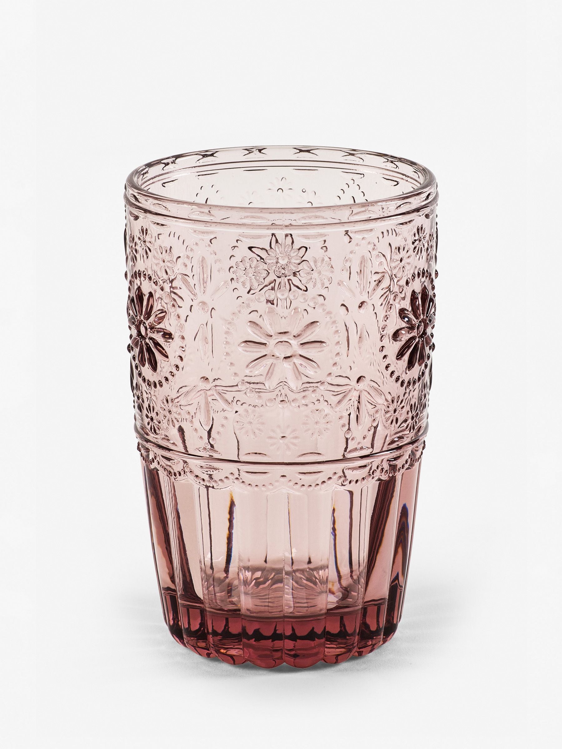 Multi Claro tumbler glasses set of 4 12cm height (British brand)