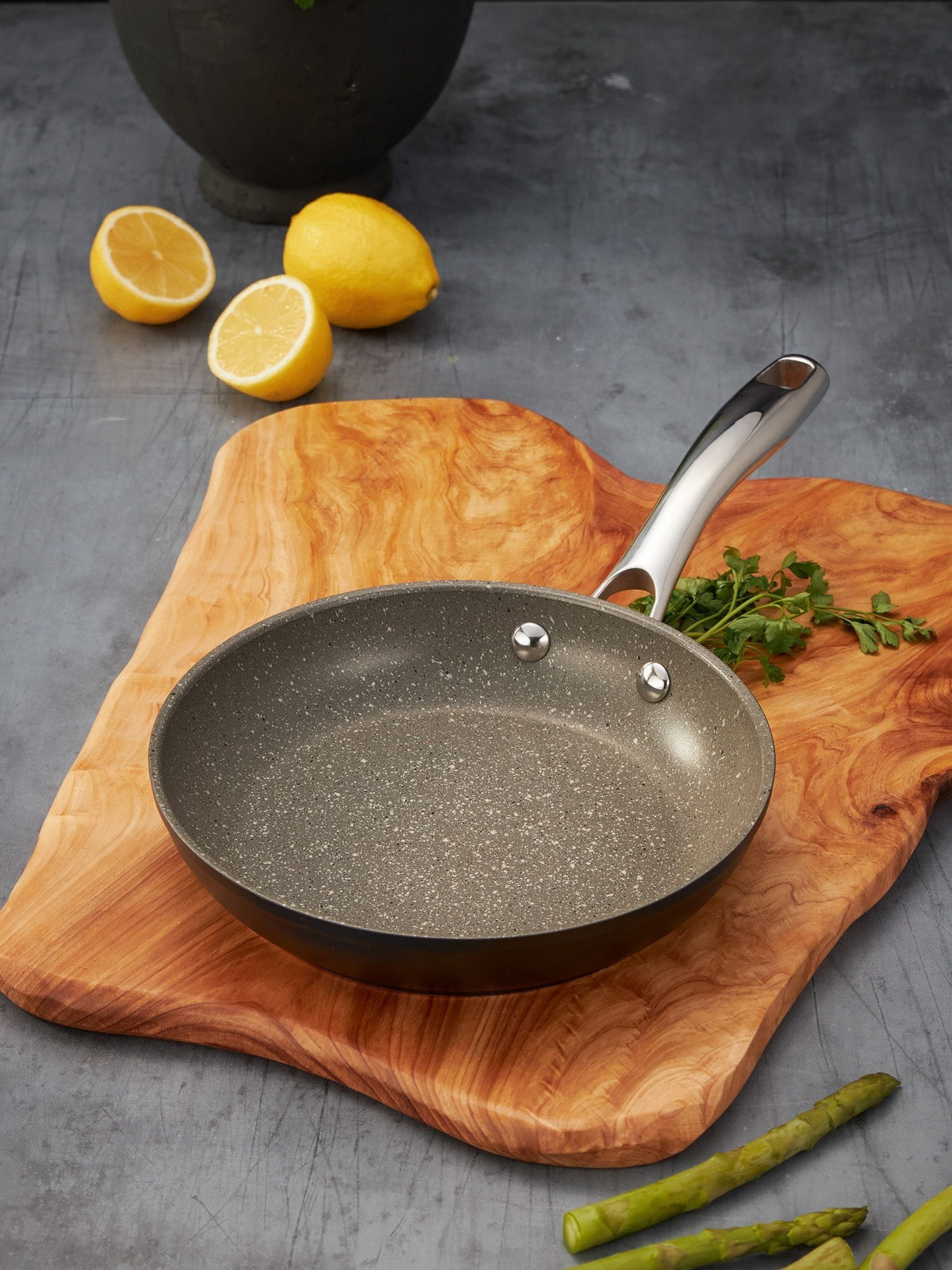 Stellar Grey Rocktanium non-stick frying pan 20cm (British brand)