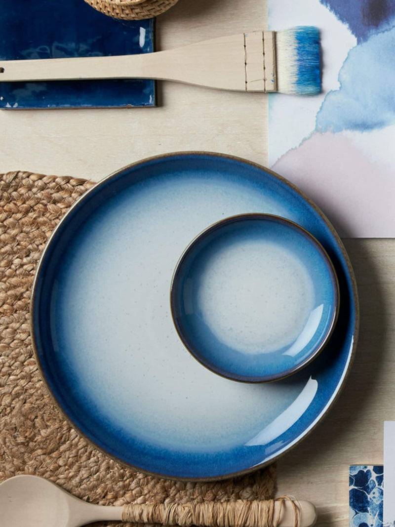 Denby 12 Piece Blue Blue Haze Coupe Tableware Set