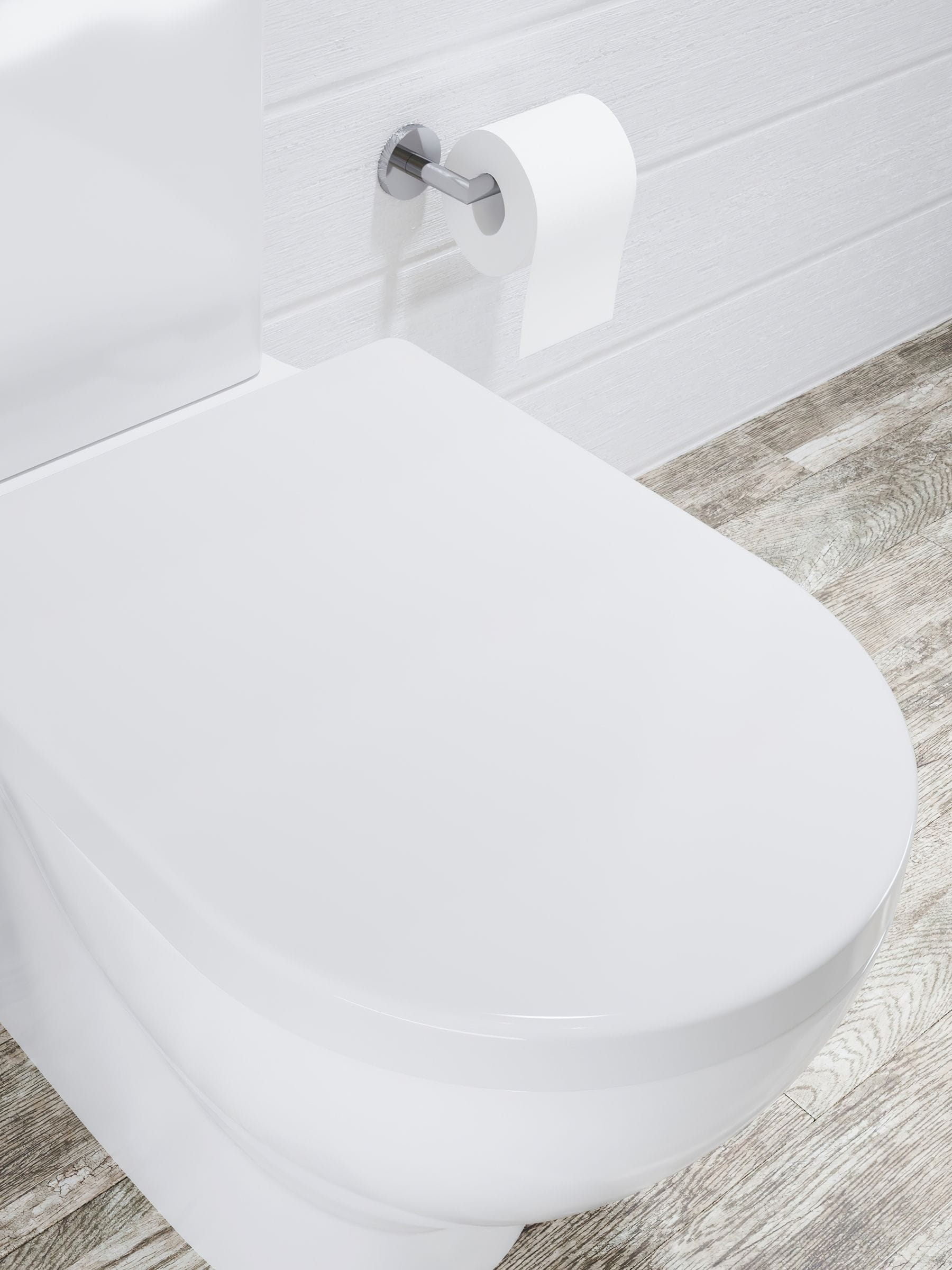 CROYDEX White Telese Family Round Toilet Seat
