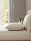 Lazy Linen Natural Washed 100% Linen Fitted Sheet, UK version