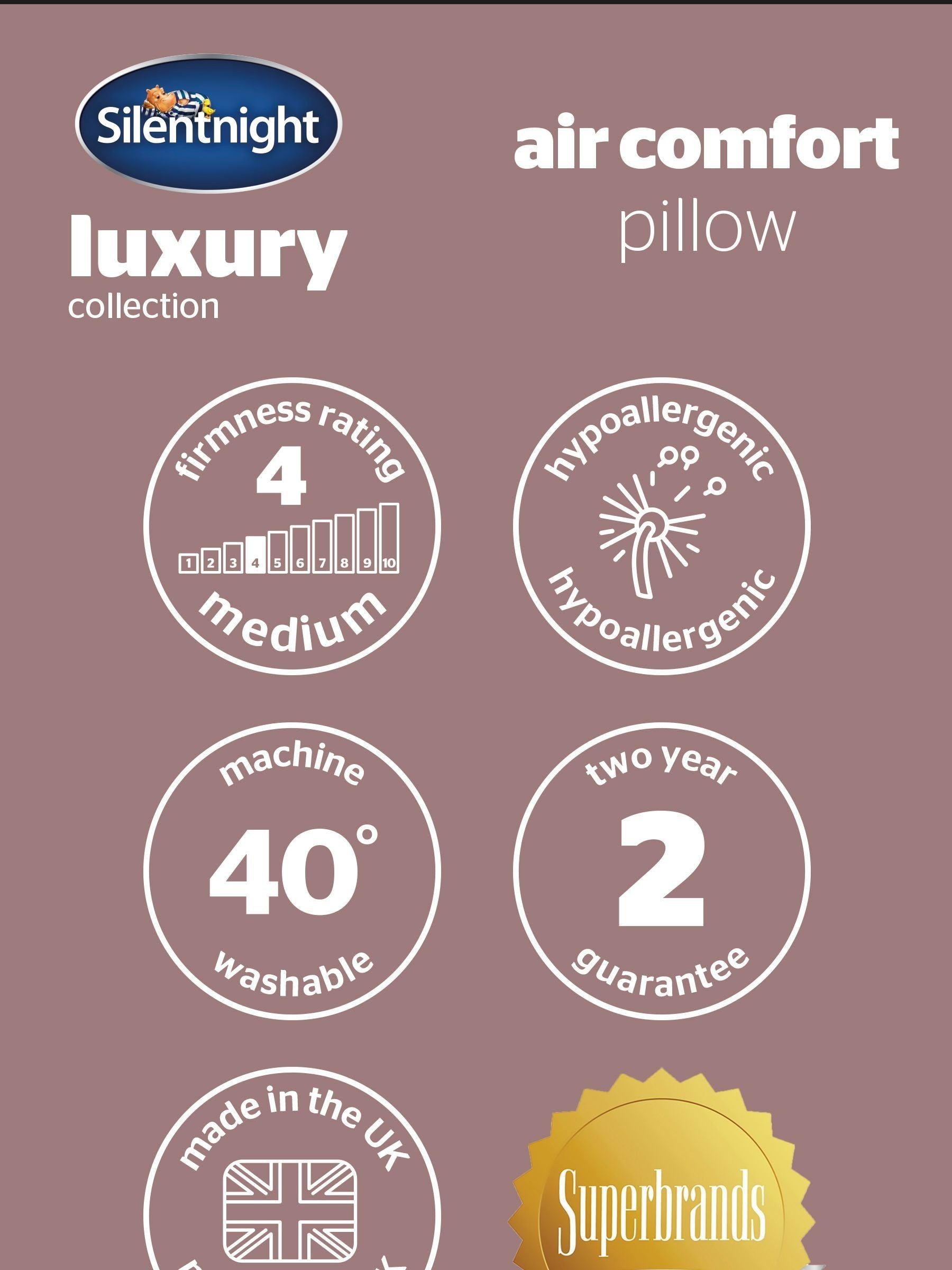 Silentnight Air Comfort pillow (British brand)
