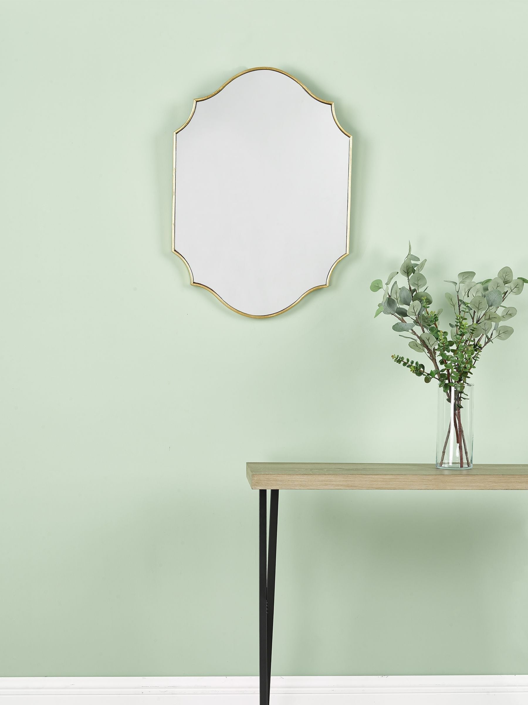 Dar Lighting Gold Charlotte Rectangle Mirror