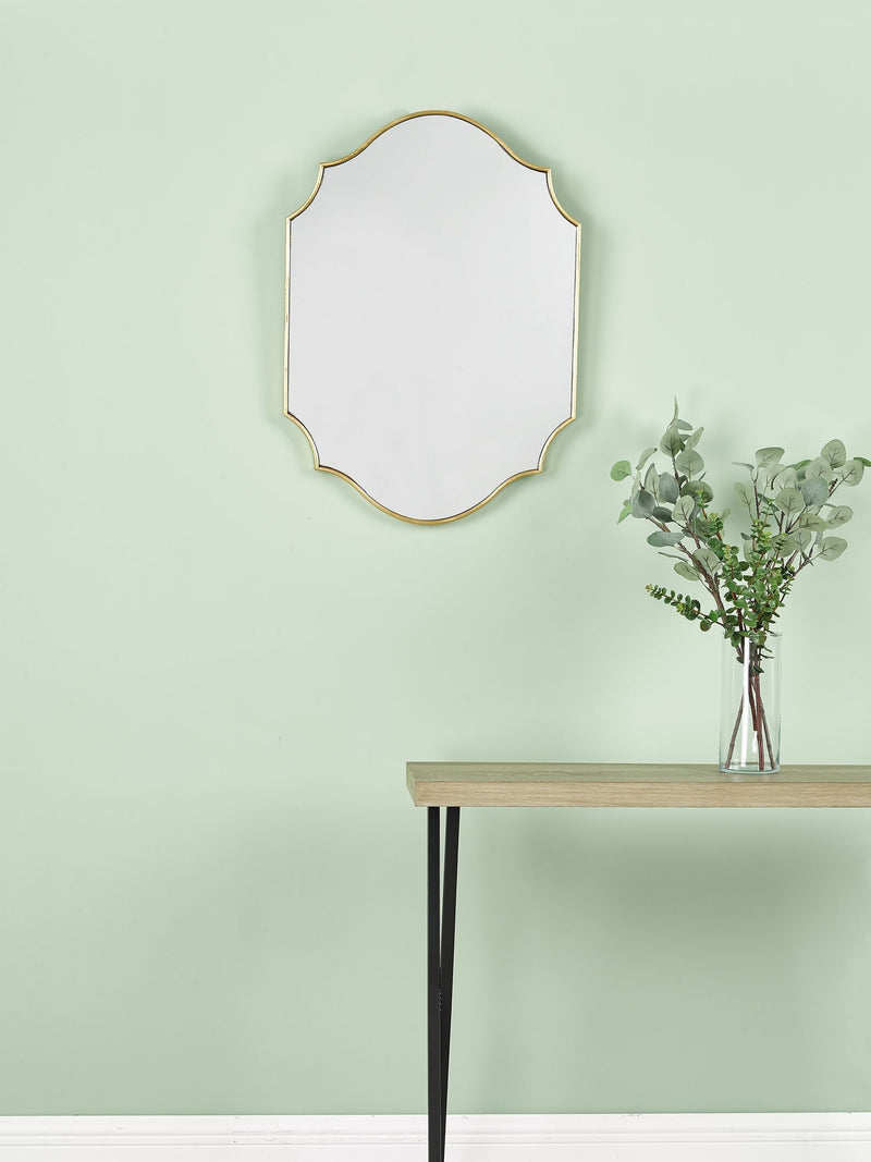 Dar Lighting Gold Charlotte Rectangle Mirror