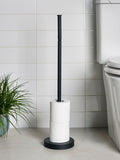 Black pivot top toilet roll holder 58cm x 18.5cm x 16cm - British product