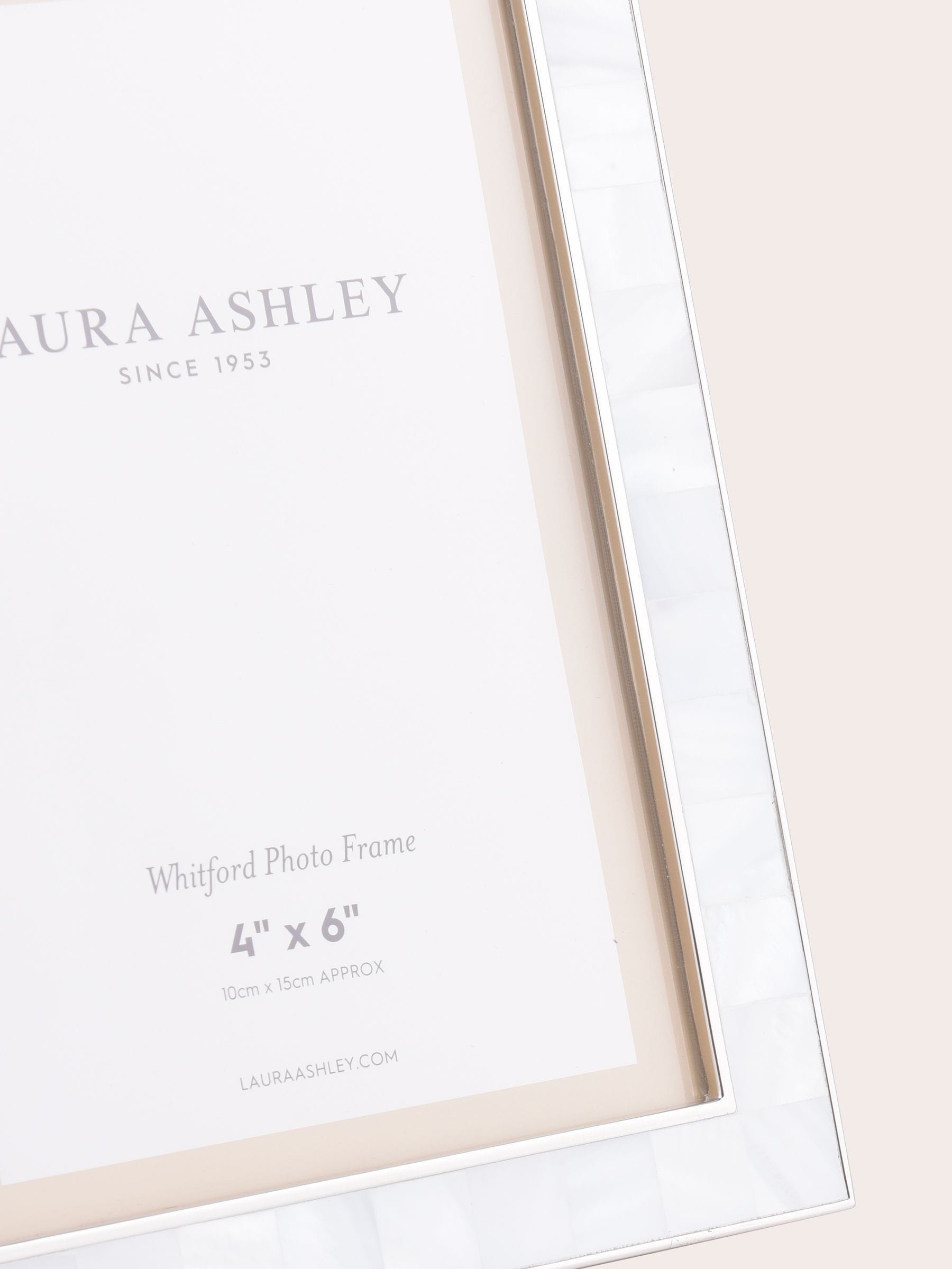 Laura Ashley Whitford Picture Frame Chrome, UK version