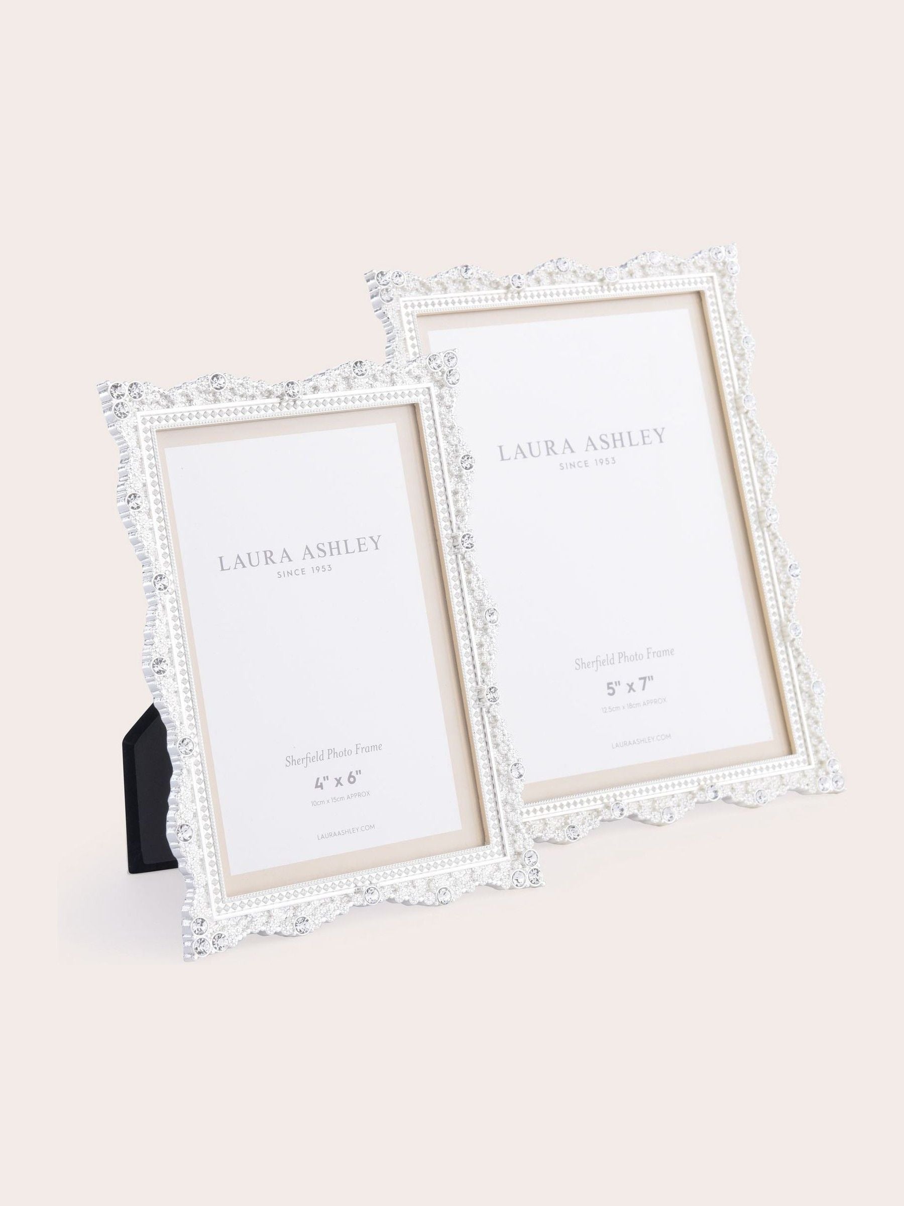 Laura Ashley Sherfield silver plated picture frame, UK version