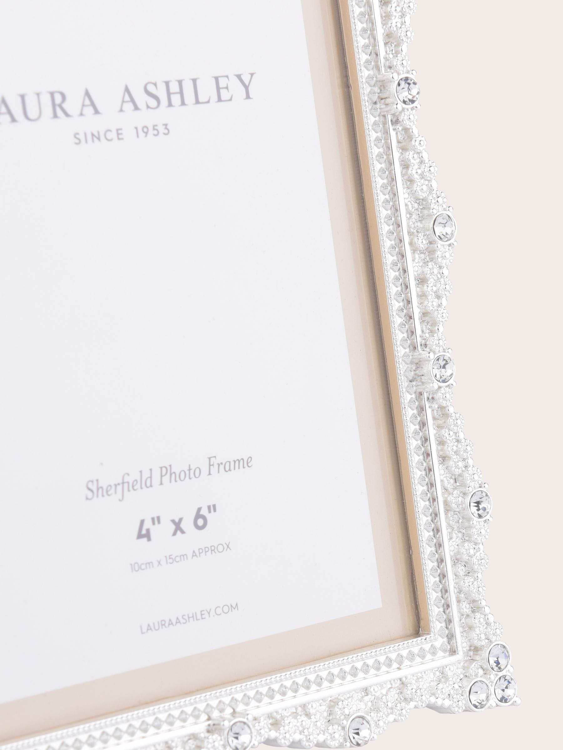 Laura Ashley Sherfield silver plated picture frame, UK version