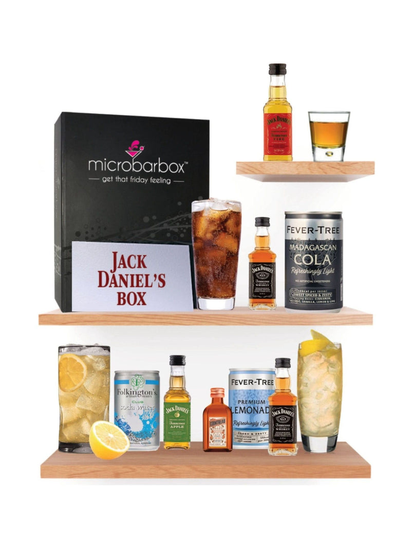 Jack Daniel's MicroBarBox alcohol gift set, imported from the UK