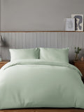 Silentnight Sage Green Duvet Cover and Pillowcase Set (British brand)