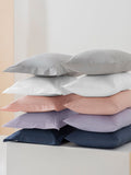 Navy blue polycotton fitted sheet, imported from the UK