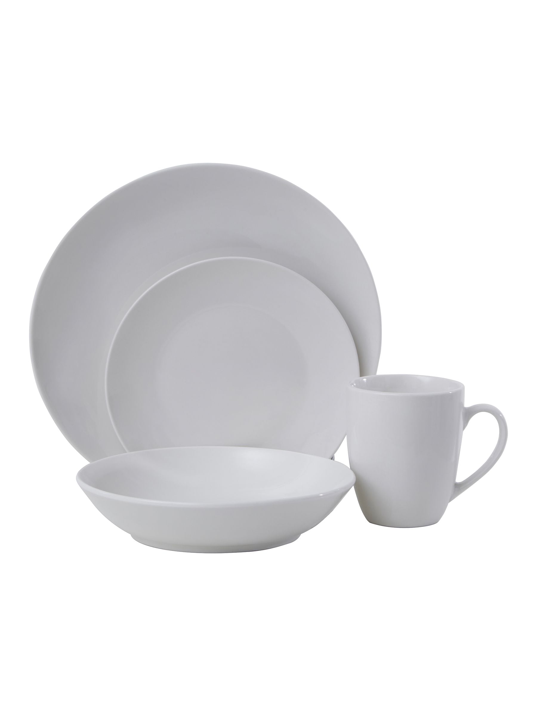 Premier Essentials white porcelain 16 piece dinner set - British product