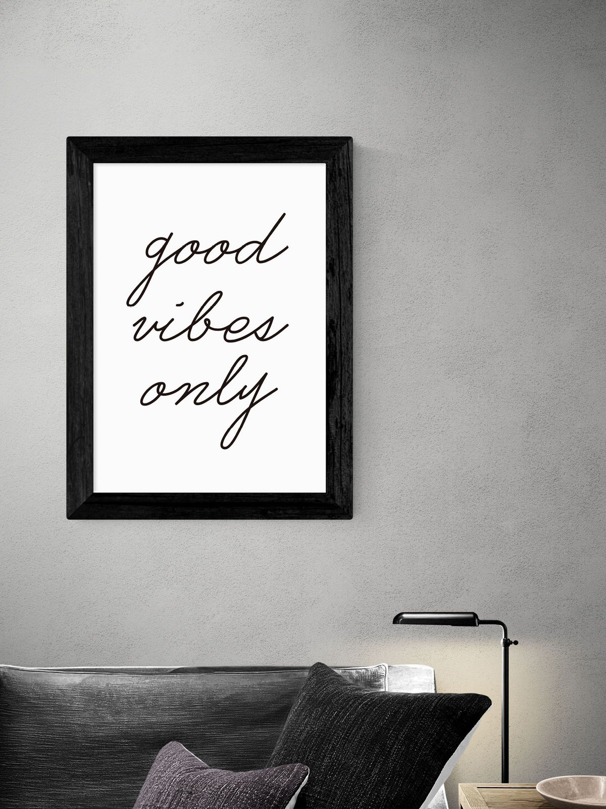 East End Prints 'Good Vibes Only' framed art print - British product