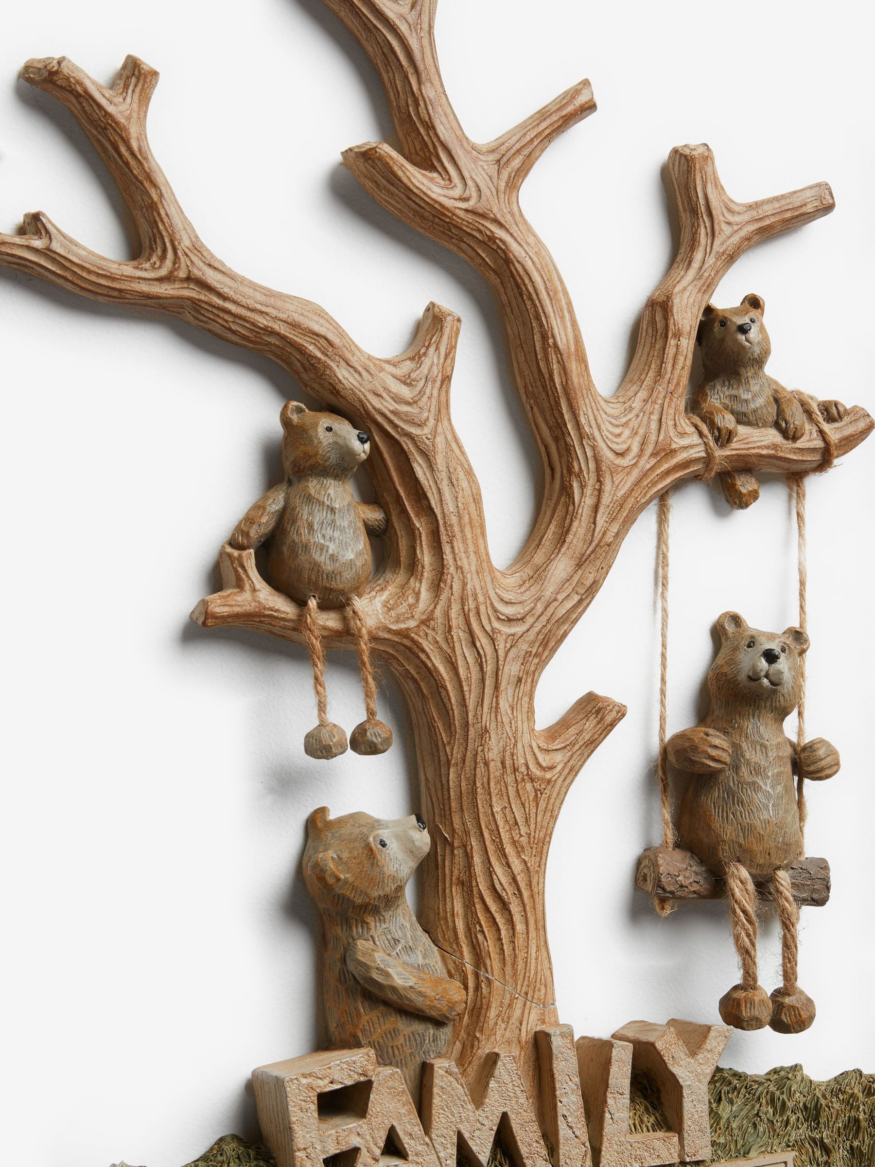 Bertie Bear family tree wall art 40x27x2.5cm, imported from the UK