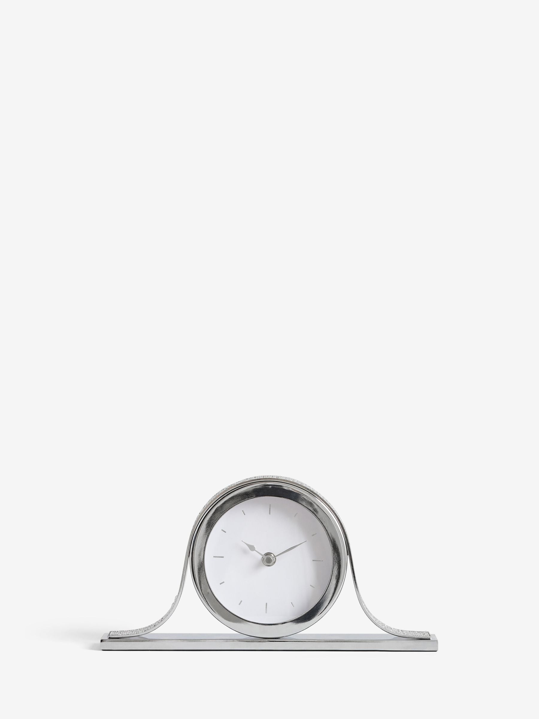 Silver Ella Mantel Clock (British brand)
