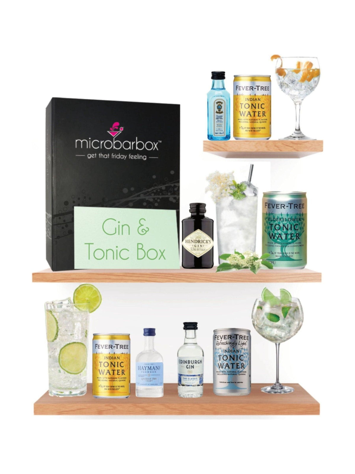 MicroBarBox gin and tonic gift set, imported from the UK