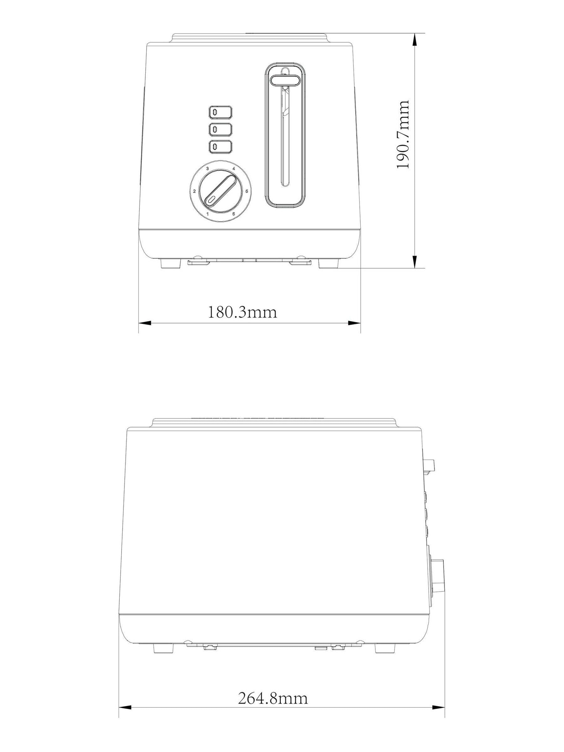 White Bronx 2 slice toaster (British brand)