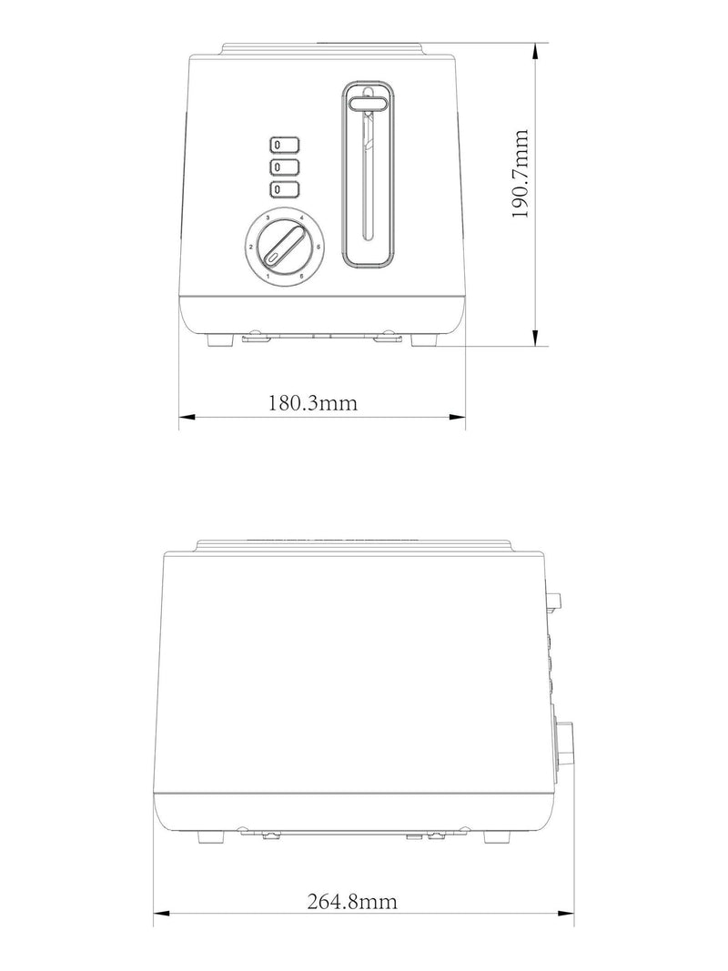 White Bronx 2 slice toaster (British brand)