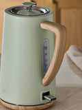 Sage Green Bronx electric kettle 1.7L (British brand)
