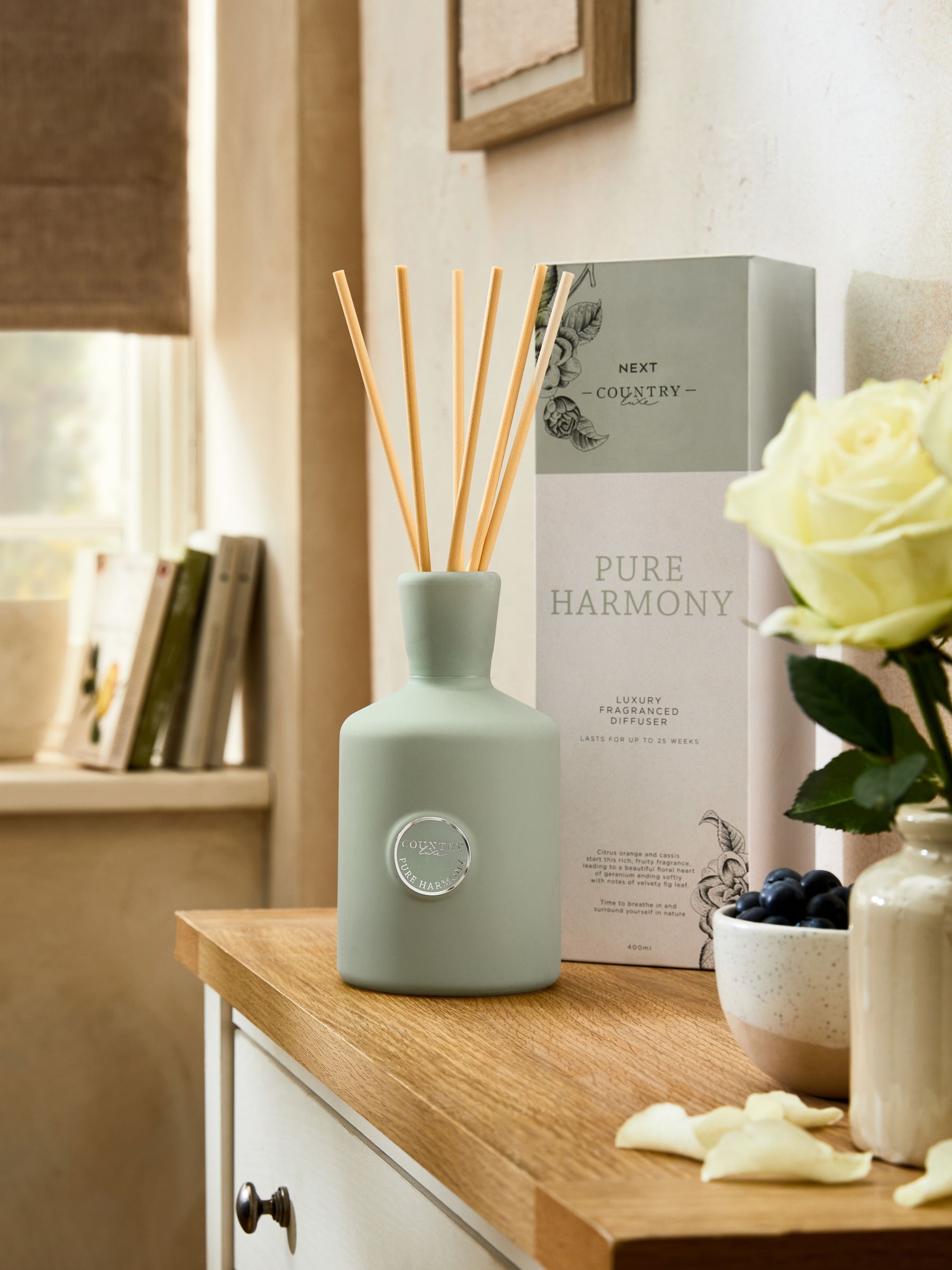Country Luxe Orange and Geranium reed diffuser 400ml - British product