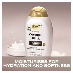 OGX coconut milk shampoo 385ml, imported from the UK