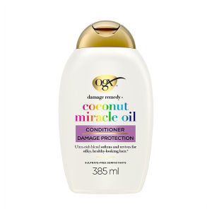 OGX Damage Remedy+ Coconut Miracle Oil Conditioner 385ml, imported from the UK
