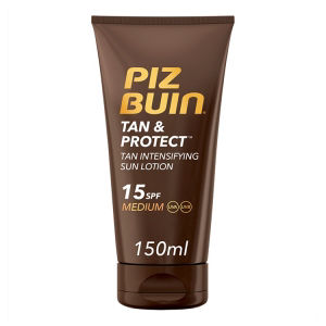 Piz Buin tan intensifying sun lotion SPF 15 medium 150ml, imported from the UK