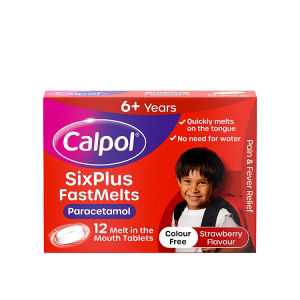 Calpol Paracetamol Fastmelts Strawberry Flavour - British product