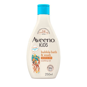 Aveeno Kids Bubble Bath and Wash with Soothing Oat Extract Baby Bubble Bath 250ml