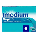 Imodium Original Diarrhoea Relief 1 Dose 6 Tablets, UK version