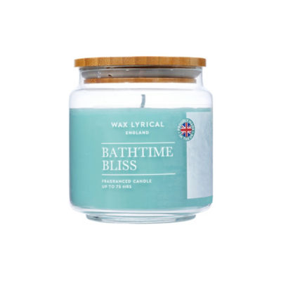 Wax Lyrical medium jar candle Bath Time Bliss (British brand)