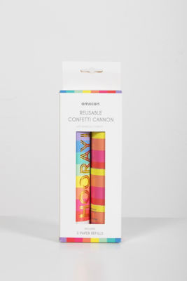Amscan rainbow confetti cannon - British product