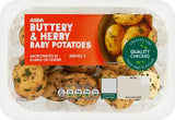 ASDA buttery and herby baby potatoes 360g - British product