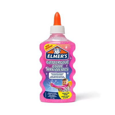 Elmer's pink glitter glue 177ml - British product