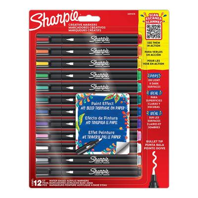 Sharpie Creative Marker acrylic paint pens 12 pack (British brand)