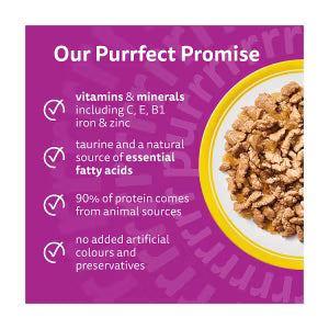Whiskas poultry feasts wet cat food pouches in jelly 40 x 85g (British brand)