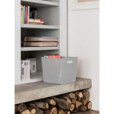 Curver My Style Cube grey storage basket 25L - British product